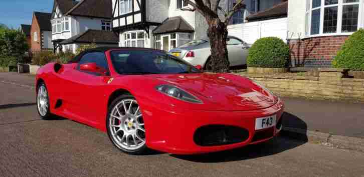 FERRARI F430 SPIDER 2006 RED F1 AUTO convertible automatic LHD 4.3 petrol