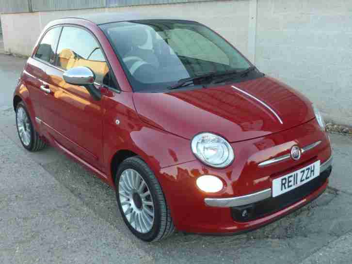 FIAT 500 C LOUNGE DUALOGIC 2011 Petrol Automatic in Red