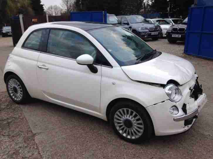FIAT 500 LOUNGE SALVAGE DAMAGED SPARES OR REPAIR BOLT UP FIX CAT D 2009 59