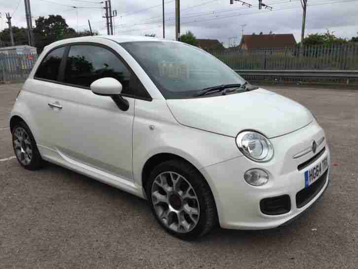 FIAT 500 S SPORT PEARL FUNK WHITE ONLY 18 MONTHS OLD 7K CAT D REPAIRED 2015