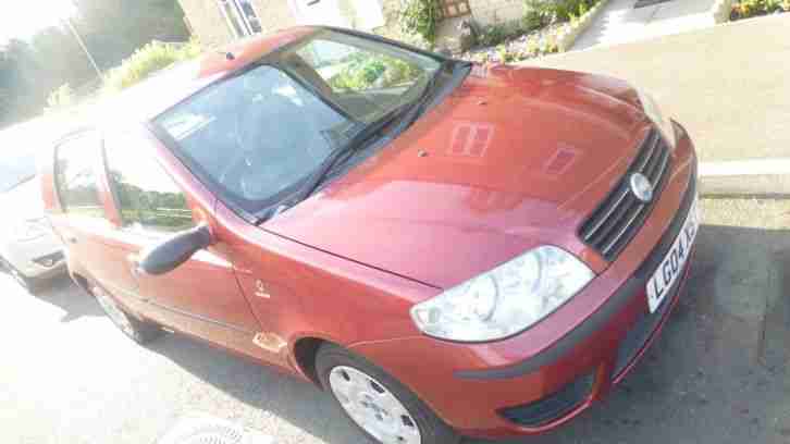 FIAT PUNTO ACTIVE 1.2 8V 5 DOOR 2004.burgandyRED,76,984 MILES