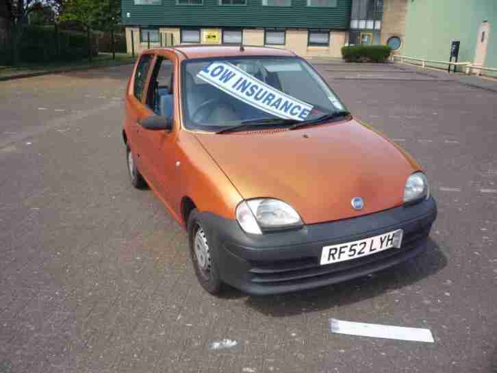 FIAT SEICENTO 1.1 S LOW INSURANCE 14 X Service Stamps 2002 Petrol