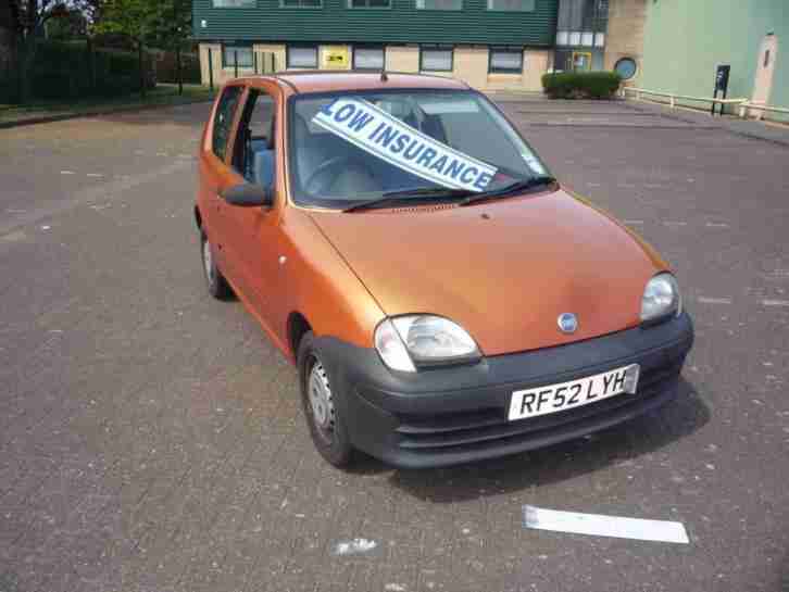 FIAT SEICENTO 1.1 S... ** LOW INSURANCE ** 14 X Service Stamps ** 2002 Petrol