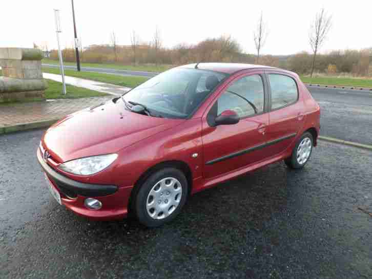 FOR SALE PEUGEOT 206 VERVE 1.4 HDI 2005 REG IN RED