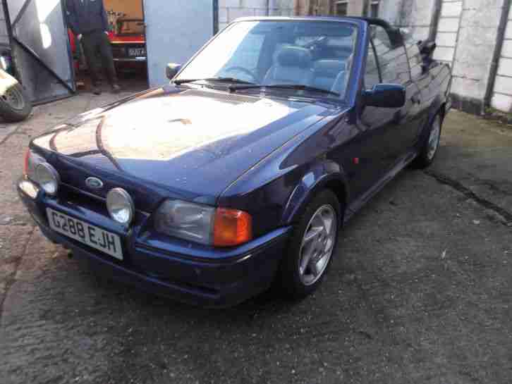FORD Escort XR3i Cabriolet se all blue restoration project spares or repairs