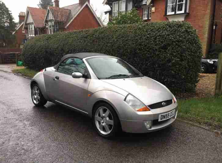FORD KA STREET CAR ICE CONVERTIBLE FULL LEATHER SILVER 72,000 MILES BARGAIN