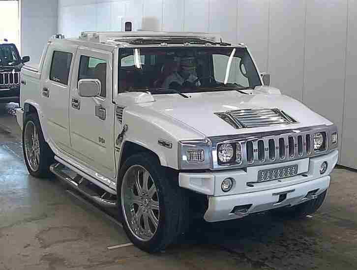 FRESH IMPORT 2005 HUMMER H2 6.0 PETROL AUTO SHOW SUV PICKUP RED LEATHER GRADE4.5