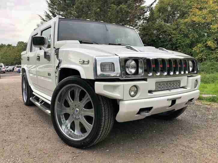 FRESH IMPORT 2005 HUMMER H2 6.0 PETROL AUTO SHOW SUV PICKUP RED LEATHER GRADE4.5