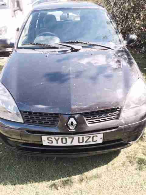 Fantastic 1st Car - Black 07Plate Renault Clio - LOW MILEAGE - ABS, CD Player,5D