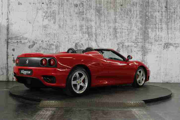 Ferrari 360 Modena F1 Coupe 2002 Fantastic Condition Rossa Red with Nero Leather
