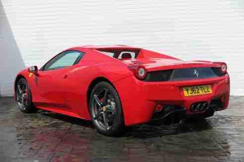 Ferrari 458 4.5 570 BHP DCT SPYDER 2 DOOR CONVERTIBLE