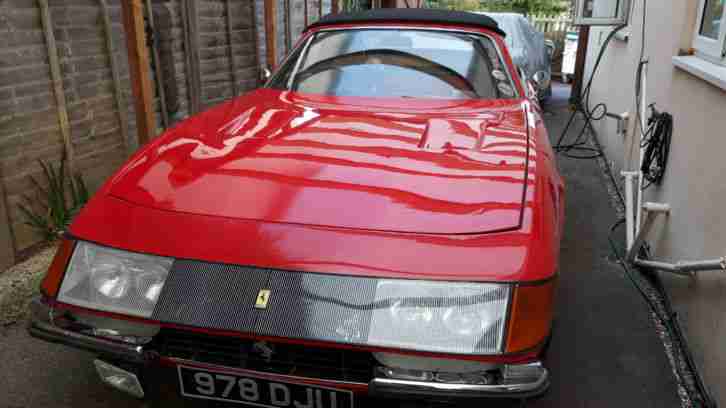 Ferrari Daytona Spyder Replica Kit Car, very rare with V12 Jag Engine and box.