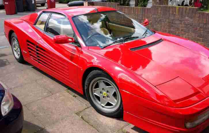 Ferrari Testarossa 1991 (Red with cream leather and black carpets) 23742 miles