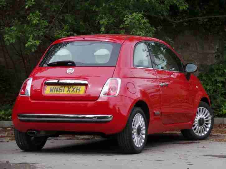 Fiat 500 1.2 Lounge 3Dr Dualogic start Stop - Red