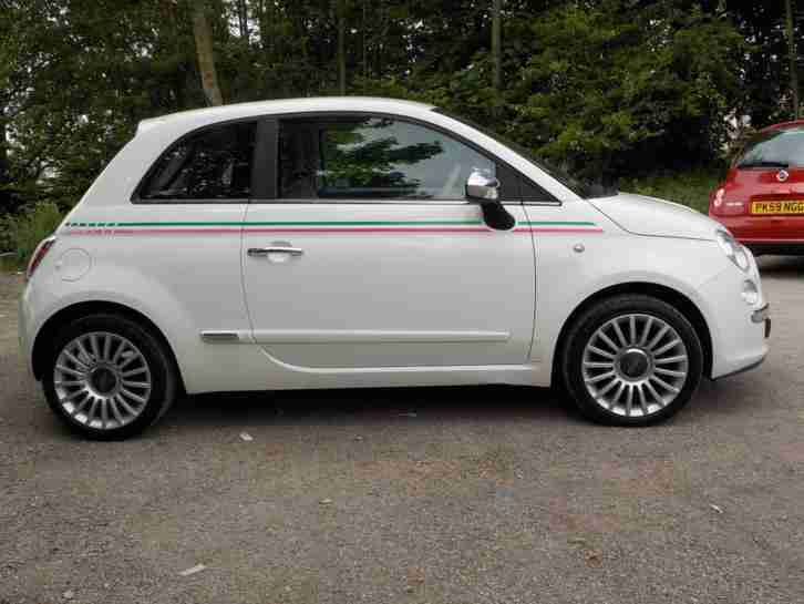 Fiat 500 1.2 POP,WHITE,28000 MILES,PETROL,MANUAL,