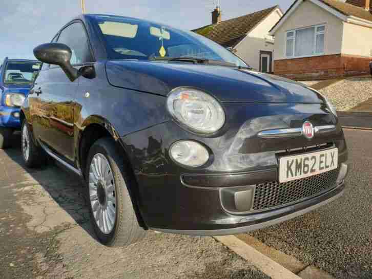 Fiat 500 1.2 petrol 3 door hatch Black