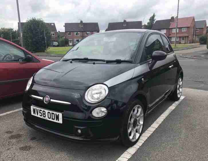 Fiat 500 1.4 sport black 58 Plate