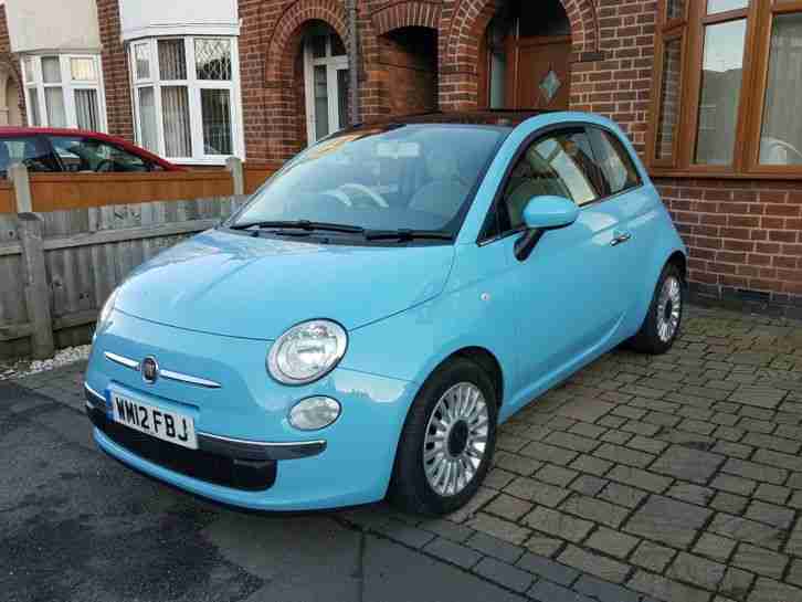 Fiat 500 Lounge, Pan roof, Blue Me