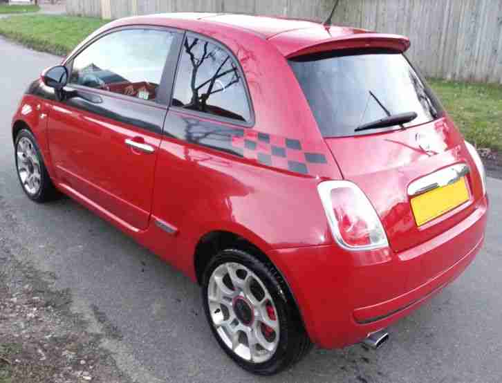 Fiat 500 Sport 2008 (58) 1.4 Red Full Leather Auto Automatic Lady Owner