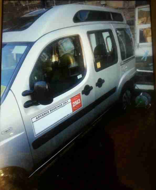 Fiat doblo wheelchair accessible taxi leeds city council