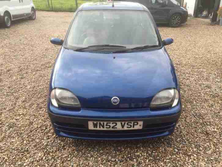 Fiat seicento SX 2002 52 reg 1.1 petrol