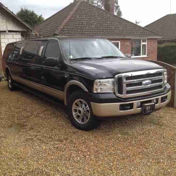 Ford Excursion stretch limousine Black 12