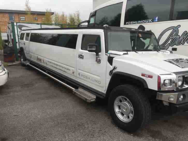 H2 Hummer Limousine Coifed 16 passenger Limo party bus