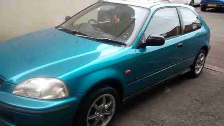 HONDA CIVIC 1.4I GREEN 1996 2 DOOR COUPE RARE !!