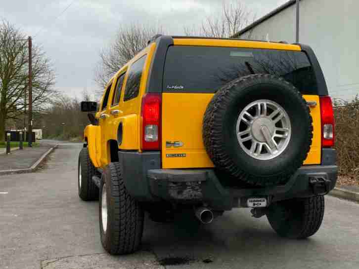 HUMMER H3 3.5 LEFT HAND DRIVE YELLOW MODIFIED LHD FRESH IMPORT AMERICAN SUV