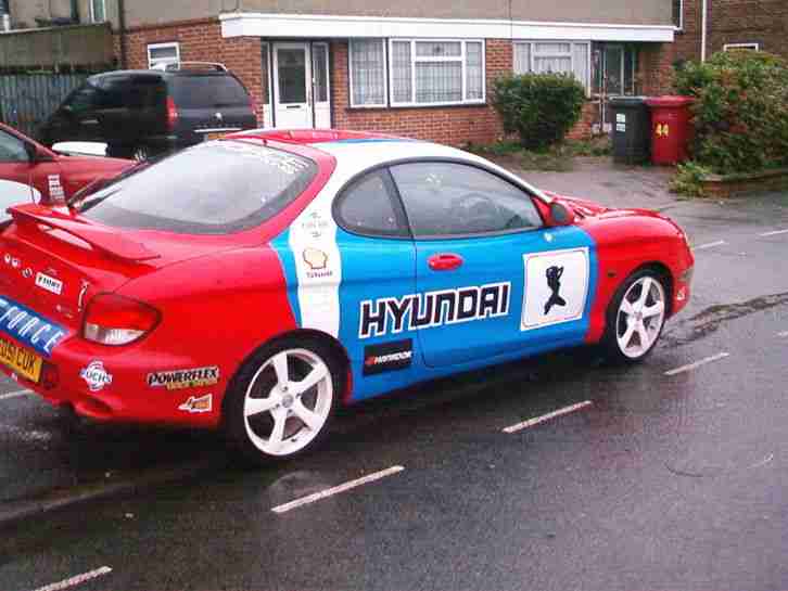 HYUNDAI COUPE 2001 IN RALLY COLOURS LIKE CELICA