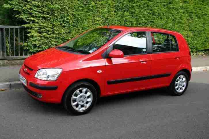 Hyundai GETZ 1.3 CDX 5DOOR HATCH 2005 Petrol Manual in Red