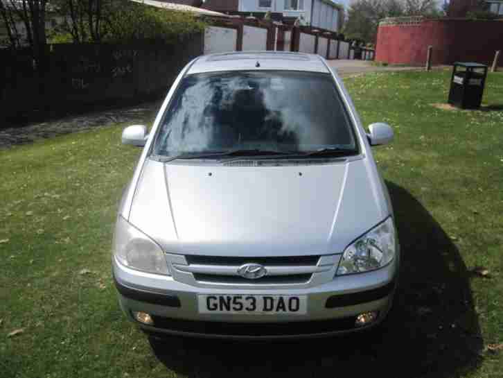 HYUNDAI GETZ 1.6 CDX PETROL SILVER 6 MONTHS MOT 3 OWNER