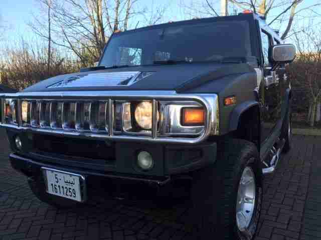 Hummer H2 Black 2003 100k Miles Fully Hpi Clear 4X4 LHD