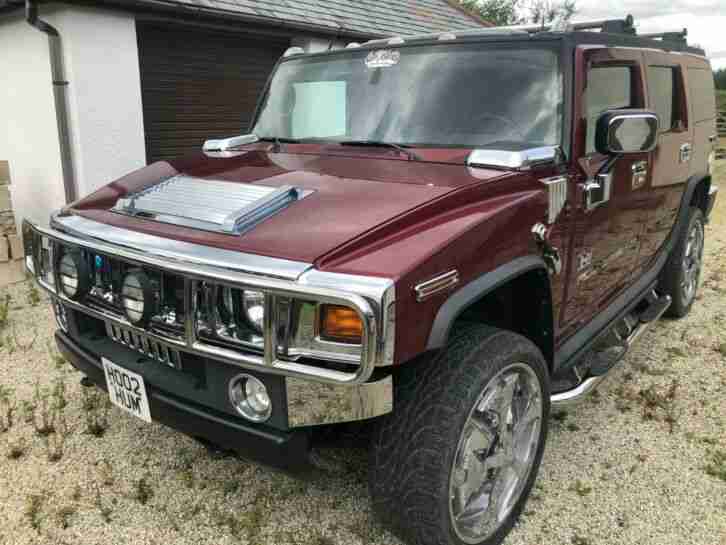 Hummer H2 supercharger 24 spinners 2003 chrome rare model