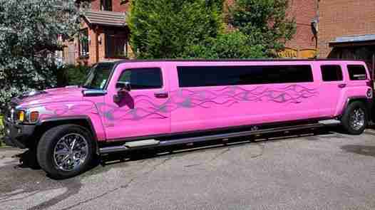 Hummer H3 Stretch Pink Limousine 8 Seater Limo Hire
