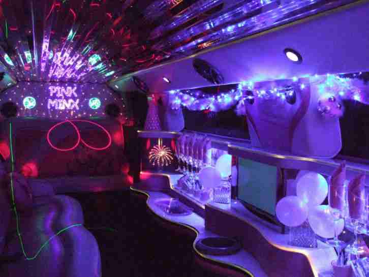 Hummer H3 Stretch Pink Limousine 8 Seater Limo Hire