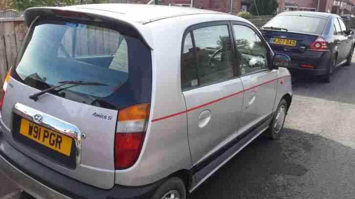 Hyundai Amica SI, 5 door hatchback, silver, 2000