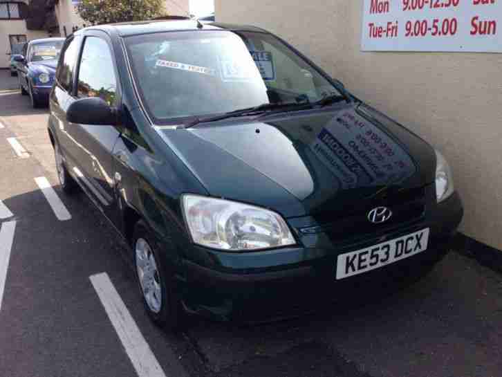 Hyundai Getz 1.1 GSi Green 3 Door - MOT Sep 2015 & Tax Sept 2014 - 88,000 Miles