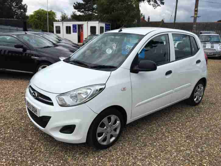 Hyundai I10 1.2 Classic 5dr White DRIVES WELL LONG MOT 2011 11 REG