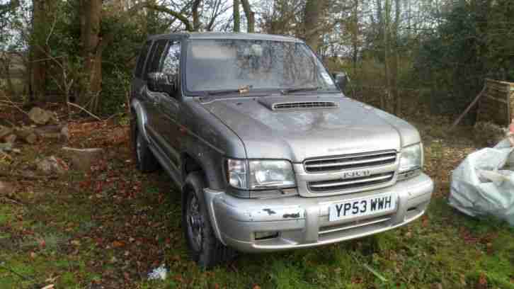 Isuzu Trooper 3.0TD 53plate SPARES OR REPAIR