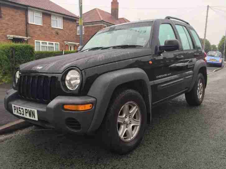 JEEP CHEROKEE 2.5 2003 85,000 MILES CRD SPORT BLACK