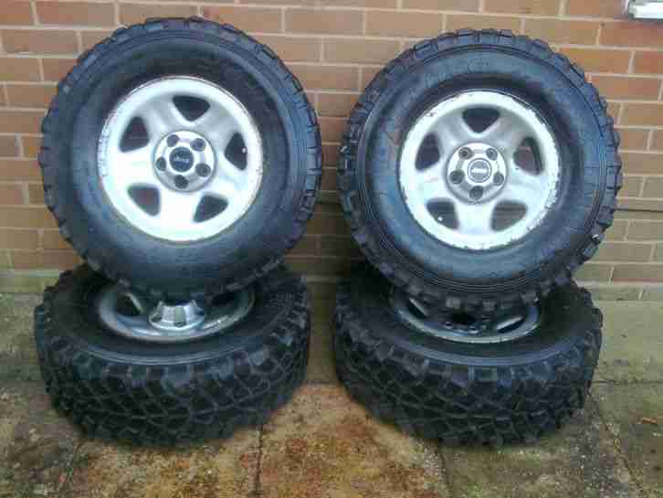 JEEP CHEROKEE XJ 1995 15" INCH RIMS AND TYRES OFF ROADING