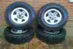 CHEROKEE XJ 1995 15 INCH RIMS AND TYRES