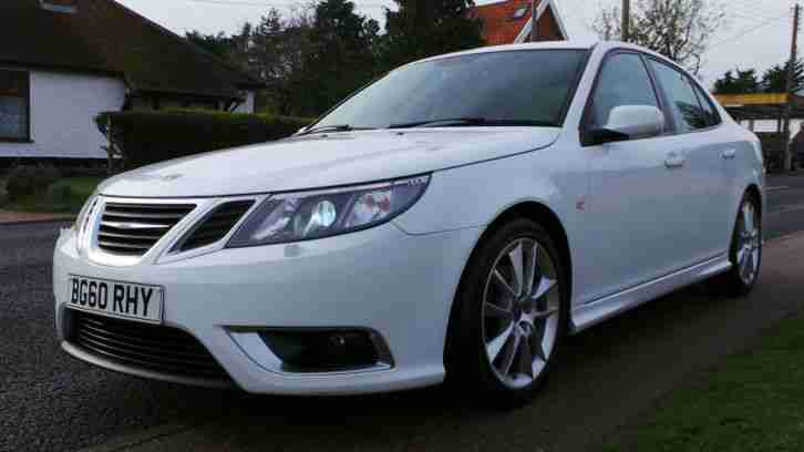 JUST IN RARE WHITE! 2010 60 SAAB 9 3 AERO 1.9 TTID 180 TURBO DIESEL FSH