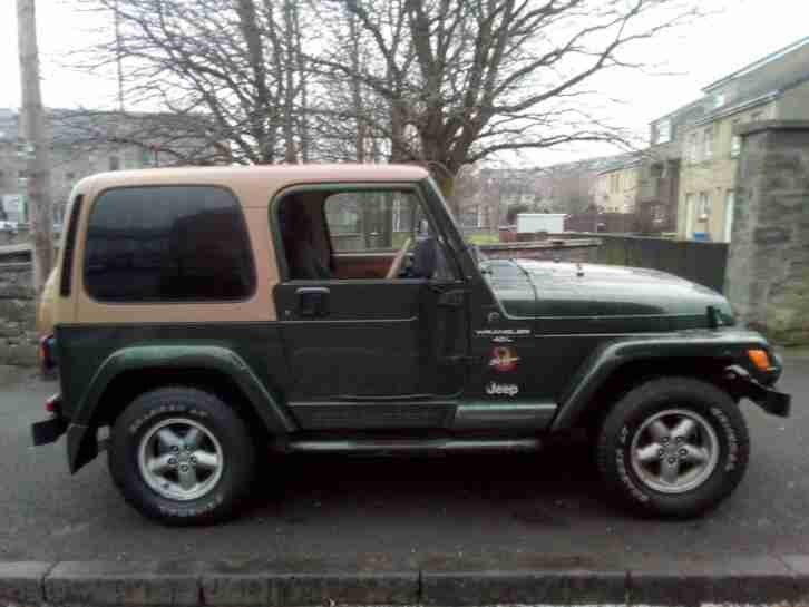 Jeep Wrangler Sahara Edtn 4.0 1998 (R) August 2019 MOT Very Rare Car