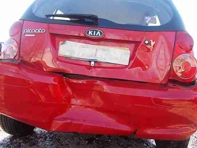 KIA PICANTO 2010 RED 1.1 PETROL MANUAL 34K - REAR END DAMAGED REPAIRABLE SALVAGE