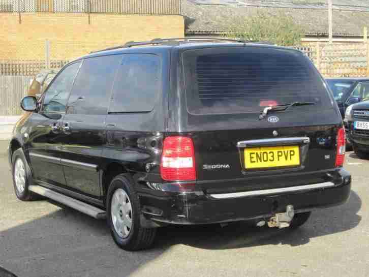 Kia Sedona 2.9 CRDi SE IN BLACK WITH FULL BLACK LEATHER