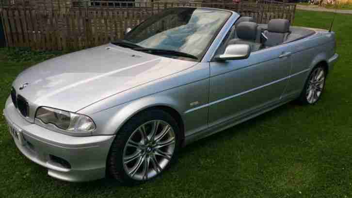 L@@K BMW 330 CI E46 SILVER CONVERTIBLE LOW MILEAGE ELECTRIC SOFT TOP