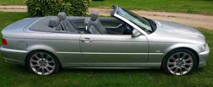 L@@K BMW 330 CI E46 SILVER CONVERTIBLE LOW MILEAGE ELECTRIC SOFT TOP