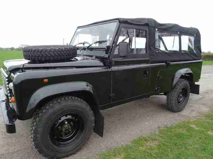 LAND ROVER DEFENDER 110 DIESEL SOFT-TOP BLACK EX MOD